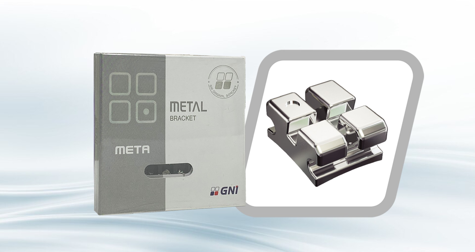 Mắc cài thép Hàn Quốc  GNI Meta Metal Bracket 0