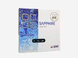 Mắc cài pha lê Hàn Quốc GNI Rosa Sapphire Bracket
